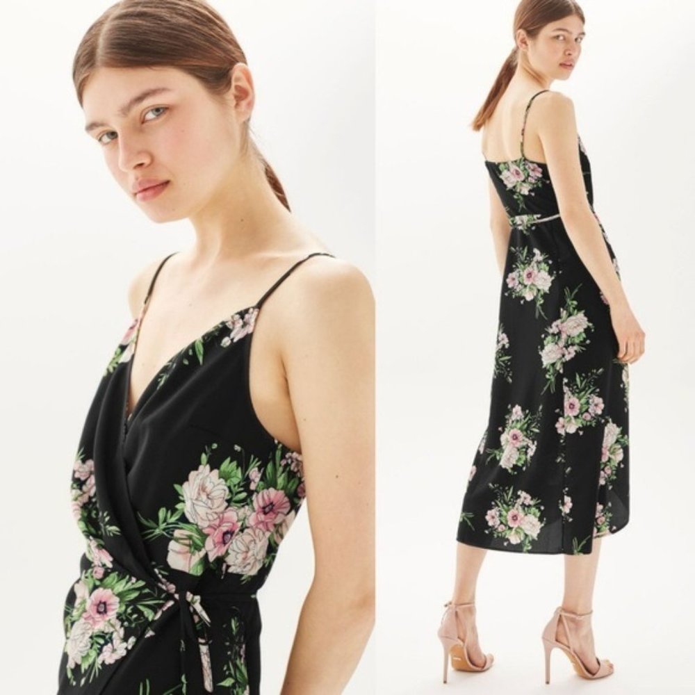 Topshop Floral Wrap Dress - 4